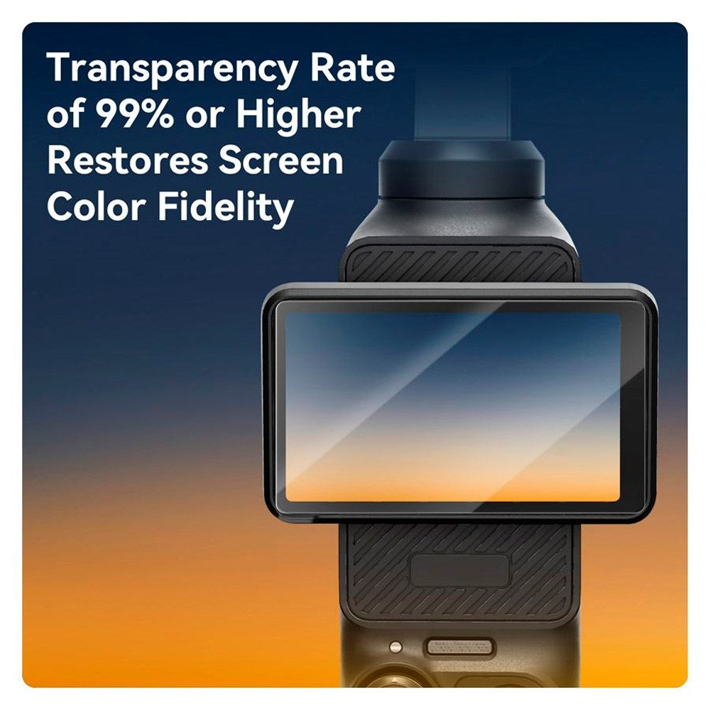 TELESIN Härdat Skyddsglas för DJI Osmo Pocket 3 - 2 st - Genomskinlig