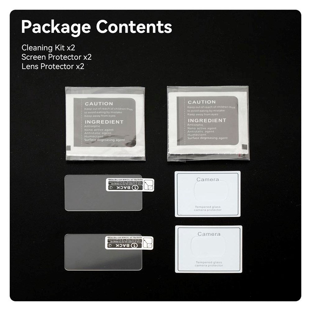 TELESIN Härdat Skyddsglas för DJI Osmo Pocket 3 - 2 st - Genomskinlig