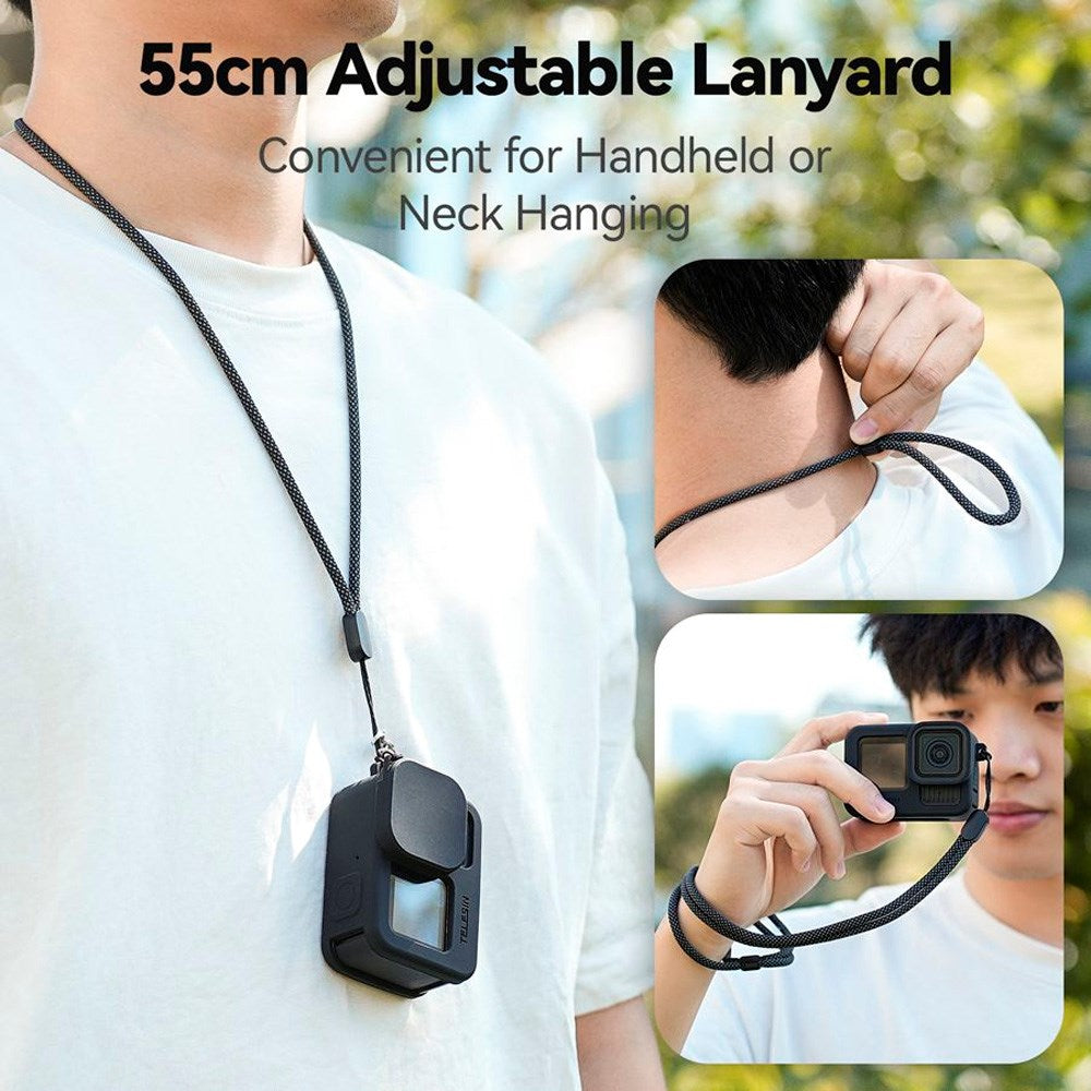 TELESIN Silikon Skal för GoPro Hero 9 / 10 / 11 / 12 / 13 - Svart