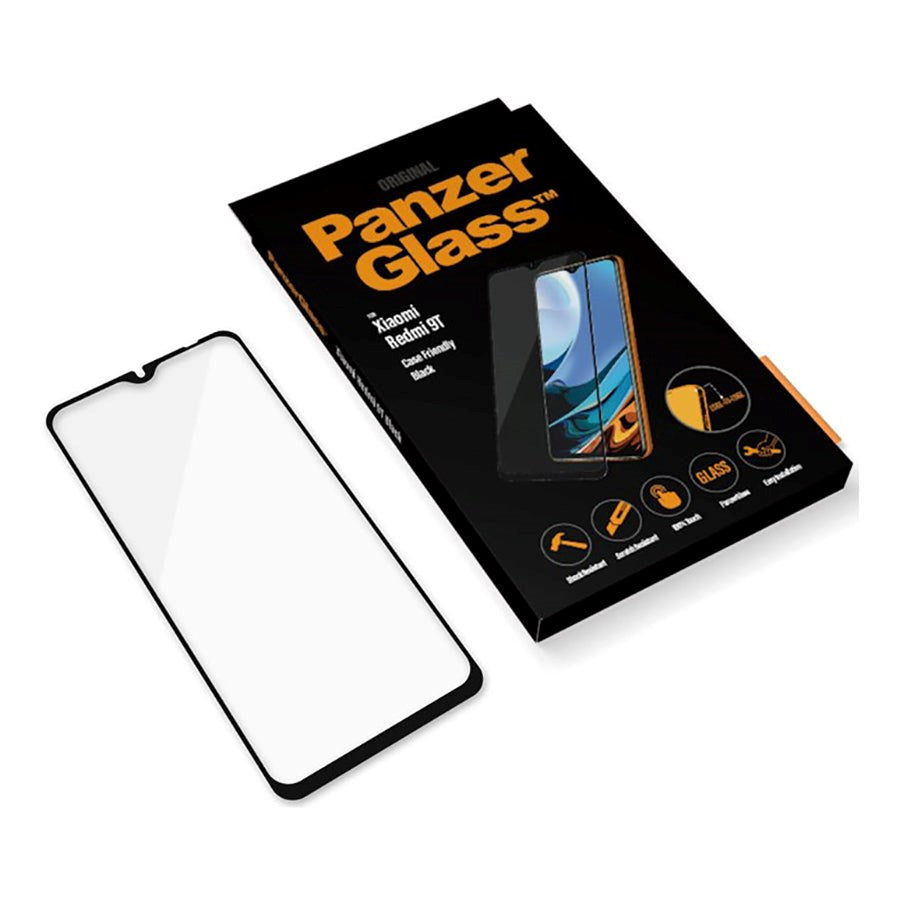 Xiaomi Redmi Note 9T (5G) PanzerGlass Screen Protector - Case Friendly - Svart