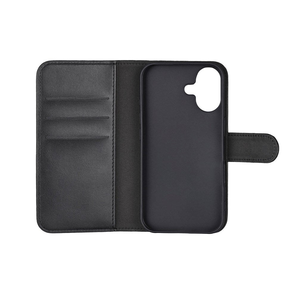 iPhone 16 Classic Wallet Fodral med Stativfunktion - Svart