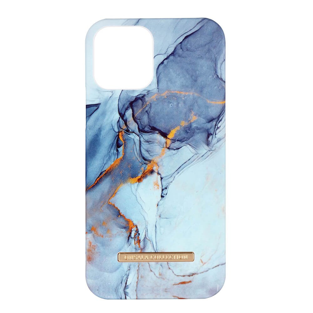 iPhone 12 / 12 Pro Onsala Collection Skal med Magnet - Soft Gredelin Marble