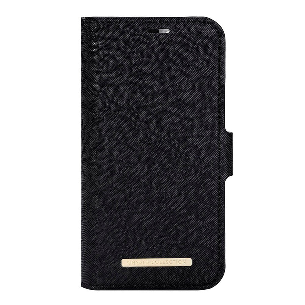 iPhone 14/13 Onsala Fashion Collection Plånboksfodral med Magnet - Midnight Black