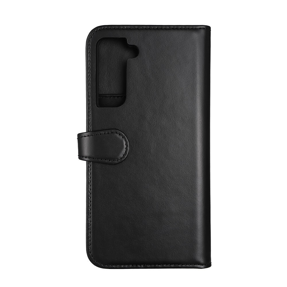 Samsung Galaxy S21 FE Buffalo Wallet Plånboksfodral Äkta Läder - Svart