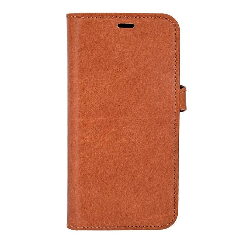 iPhone 16e Buffalo 2-i-1 Äkta Läder Flip Fodral - Brun