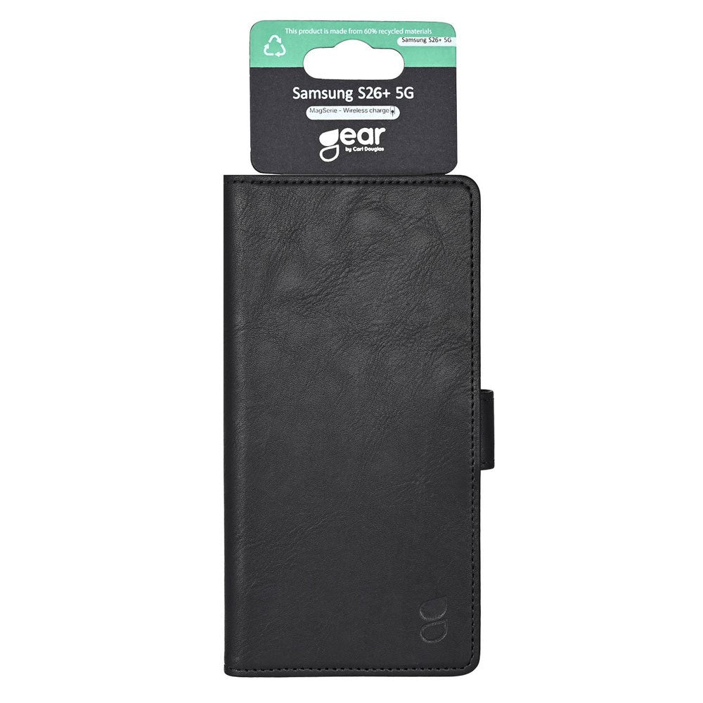Samsung Galaxy S26+ (Plus) GEAR Konstläder Fodral - MagSafe Kompatibel - Svart