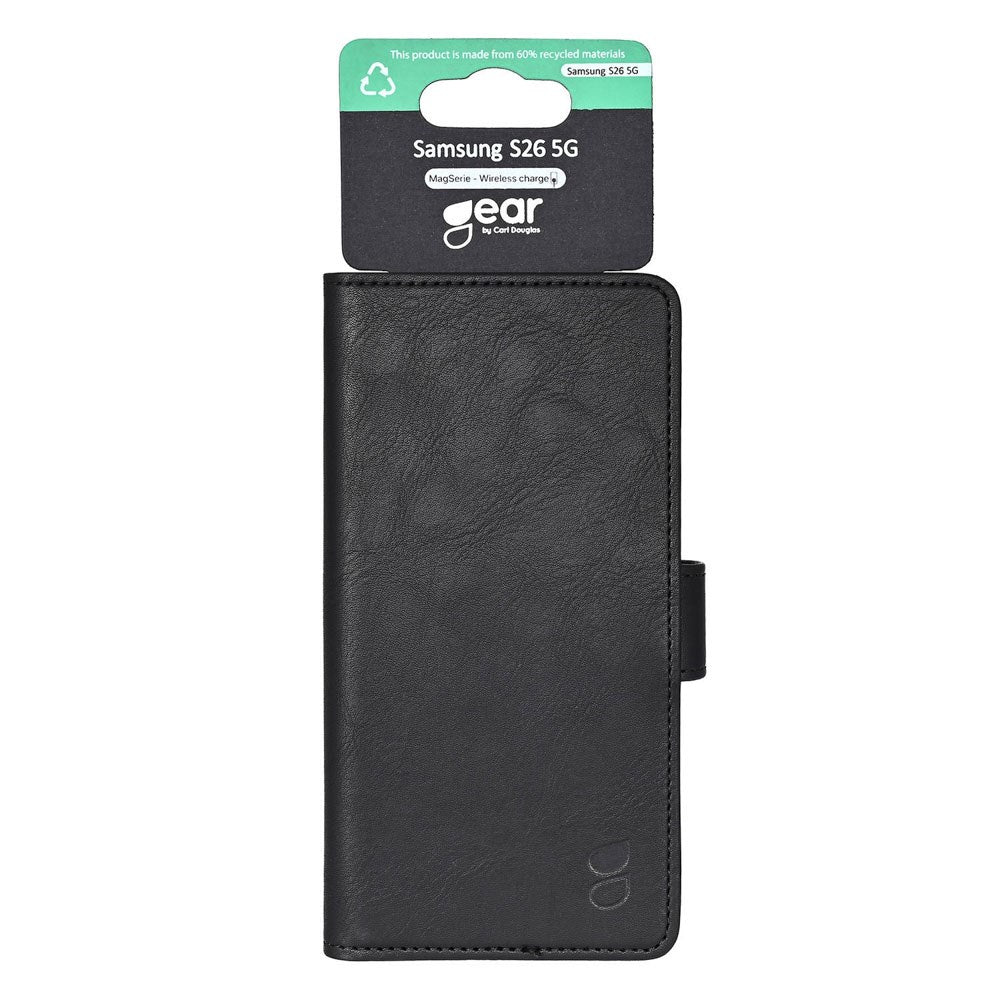 Samsung Galaxy S26 GEAR Konstläder Fodral - MagSafe Kompatibel - Svart