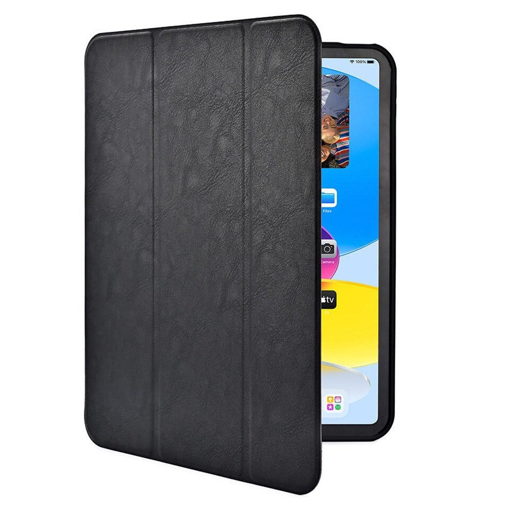 iPad 11" (2025) / iPad 10.9" (2024/2022) GEAR Pencilpocket Läder Fodral - Svart