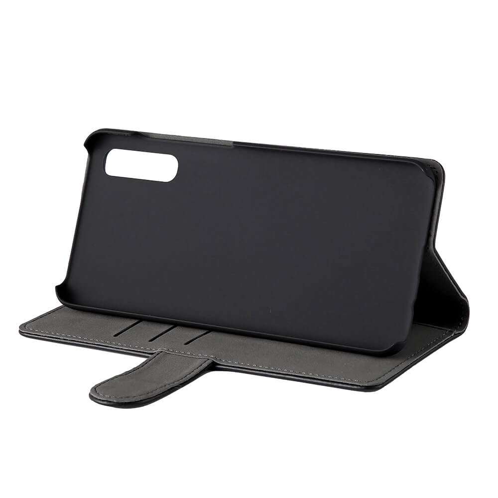 Samsung Galaxy A70 Gear Wallet - Läderplånbok - Svart