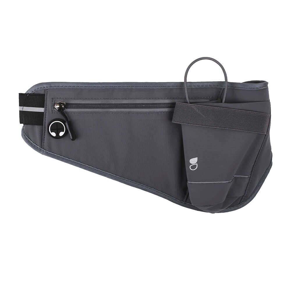 GEAR Löparbälte med Ficka för Mobil & Vattenflaska - Grå