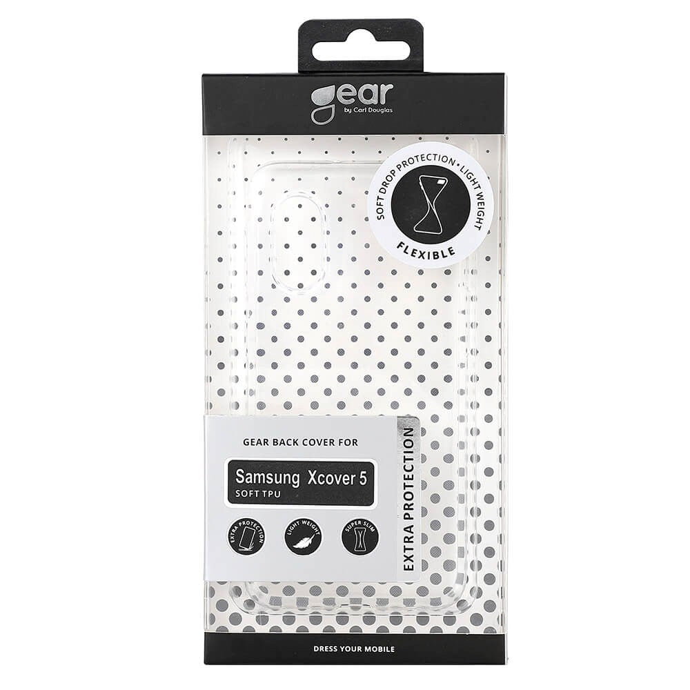 Samsung Galaxy XCover5 GEAR Flexibelt Plast Skal - Genomskinlig