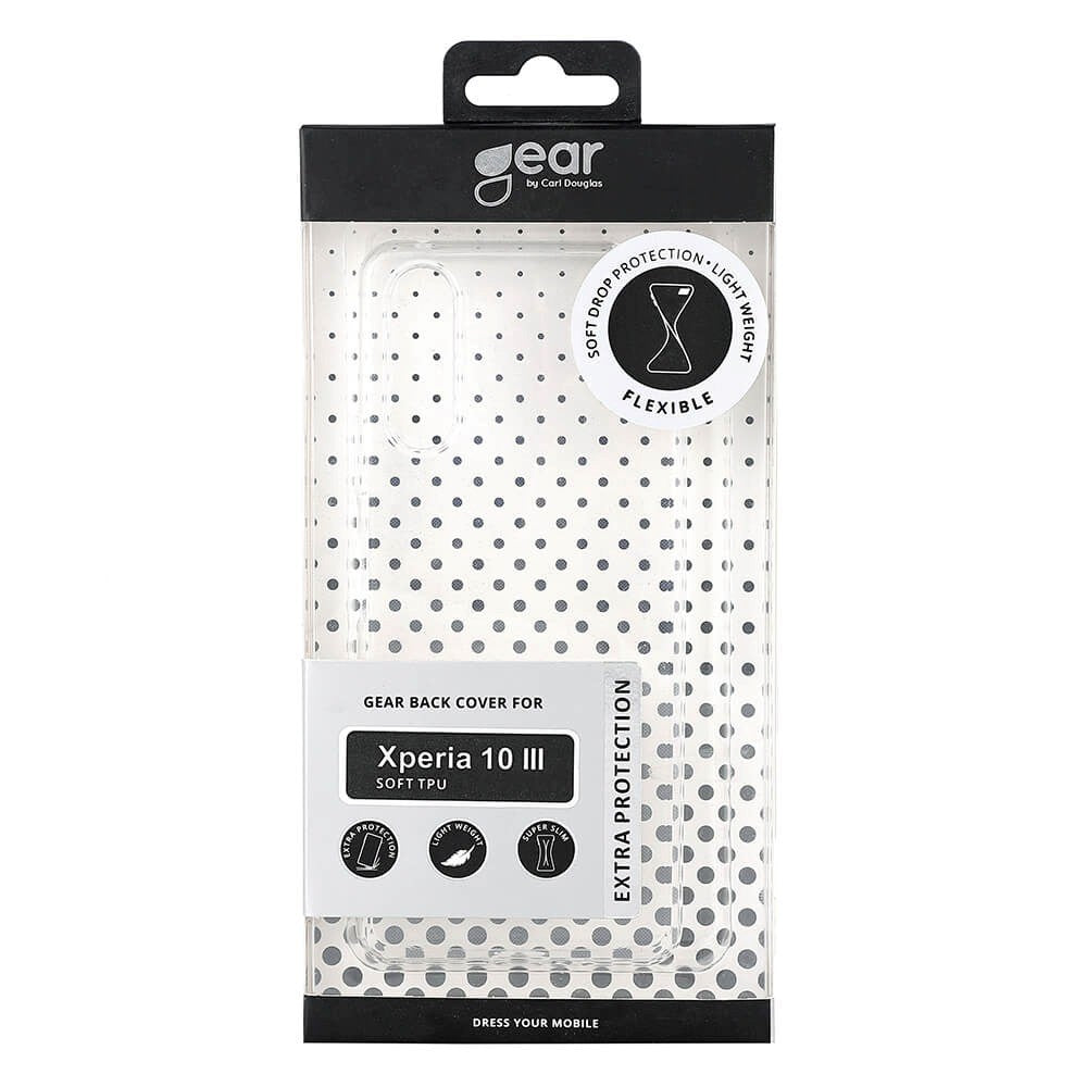 Sony Xperia 10 III GEAR Flexibelt Plast Skal - Genomskinlig