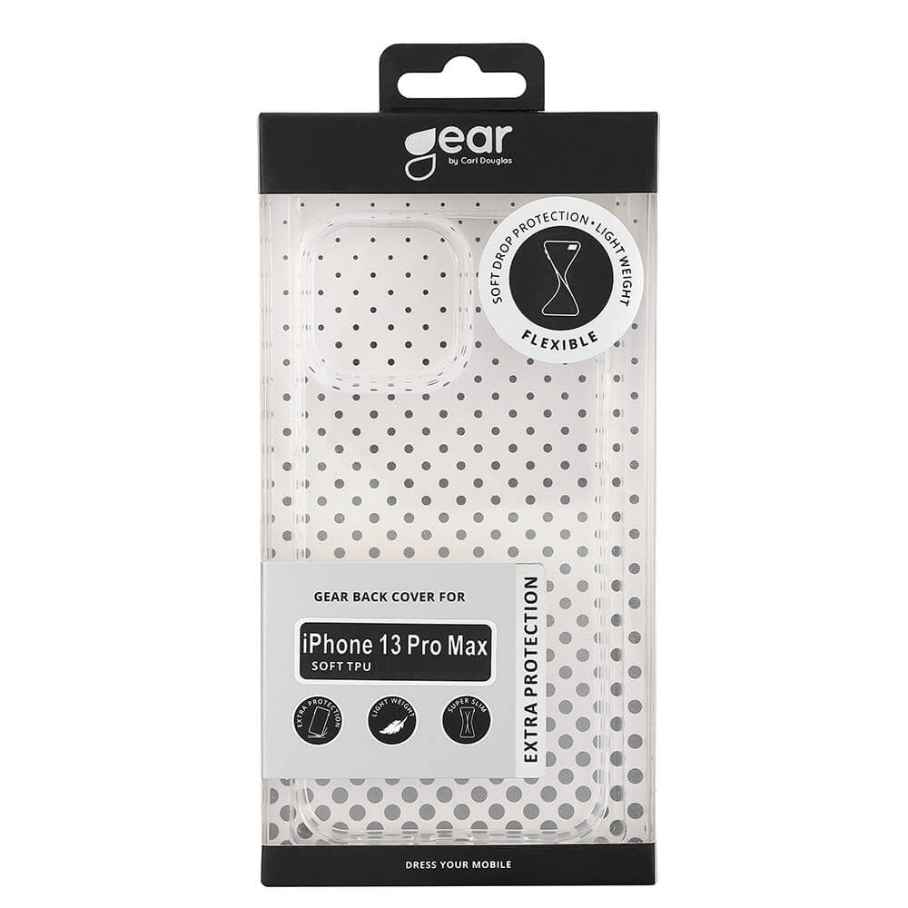 iPhone 13 Pro Max GEAR Flexibelt Plast Skal - Genomskinlig