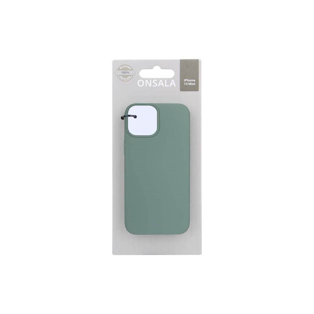 iPhone 13 Mini Onsala Collection Skal Liquid Silikon - Pine Green