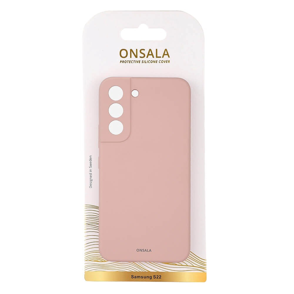 Samsung Galaxy S22 Onsala Collection Liquid Silikon Skal - Sand Pink
