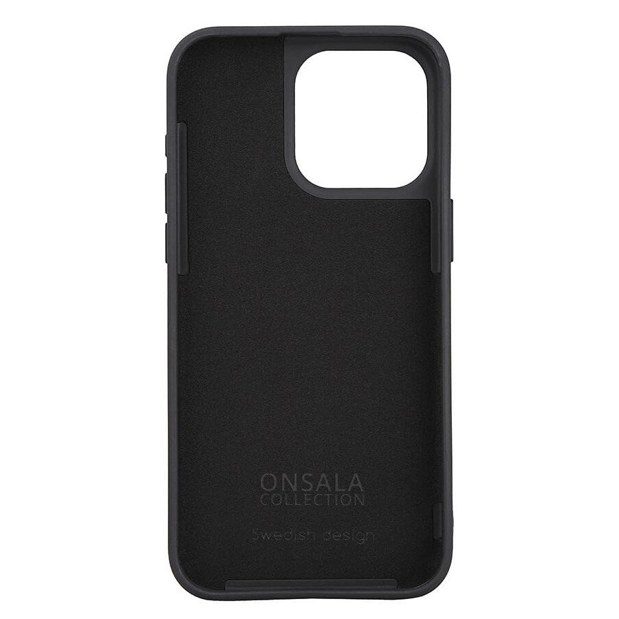 Onsala iPhone 15 Pro Max Silikon Touch Skal - Black