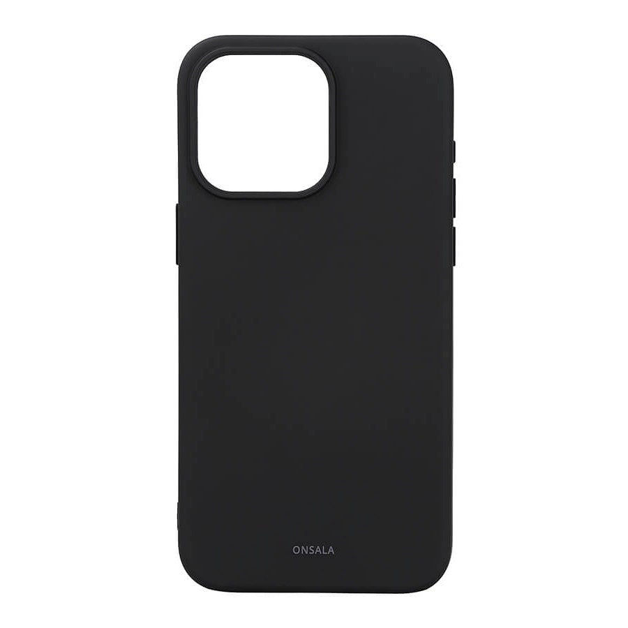 Onsala iPhone 15 Pro Max Silikon Touch Skal - Black
