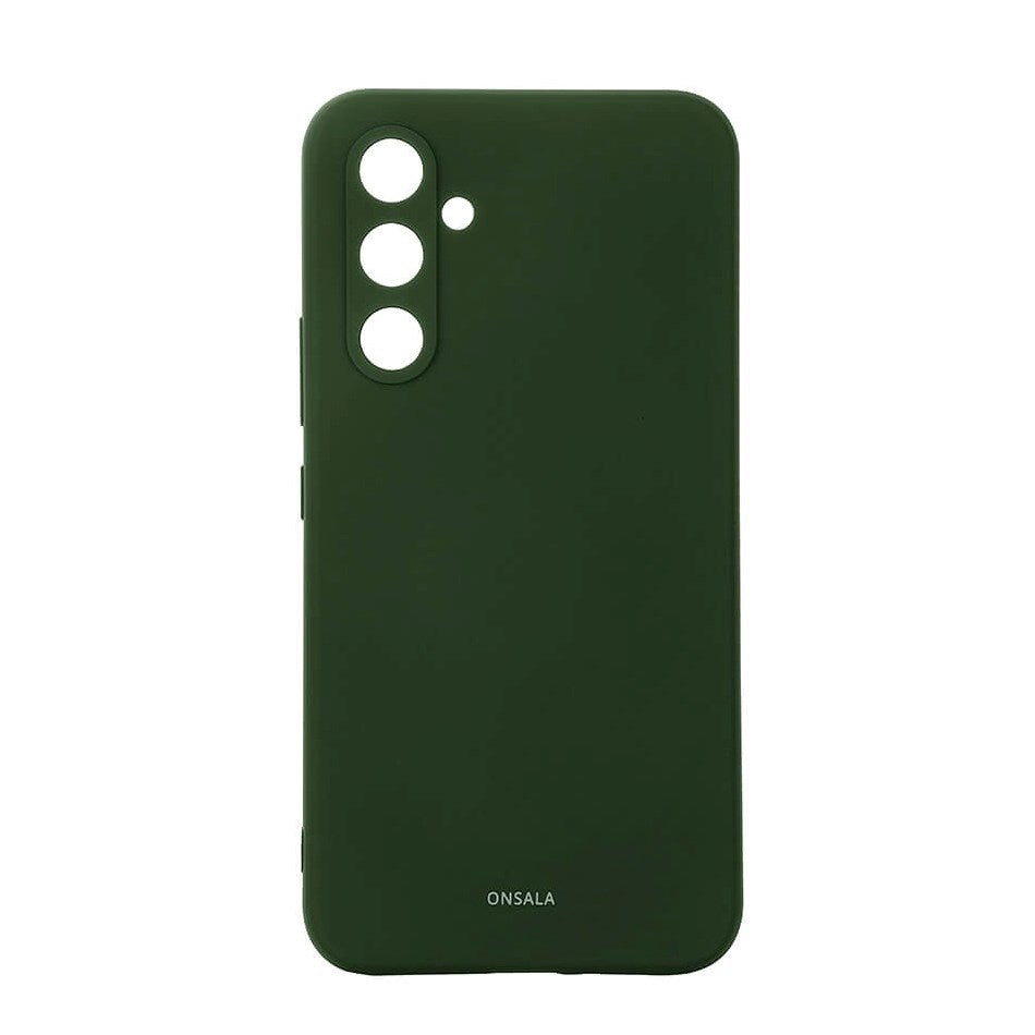 Onsala Samsung Galaxy A55 (5G) Silikon Touch Skal - Olive Green