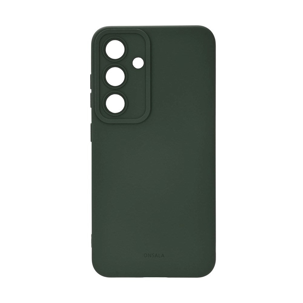 Onsala Samsung Galaxy S25 Silikon Touch Skal - Olive Green