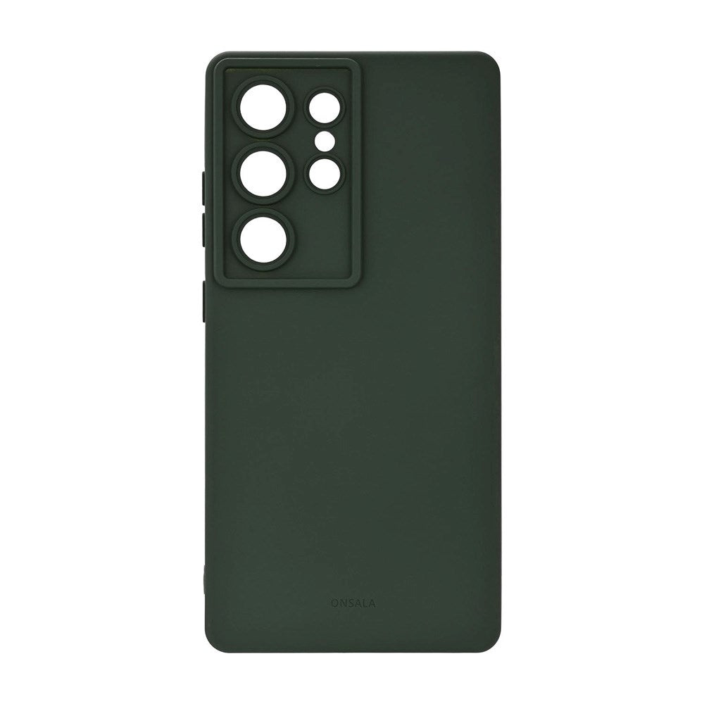Onsala Samsung Galaxy S25 Ultra Silikon Touch Skal - Olive Green