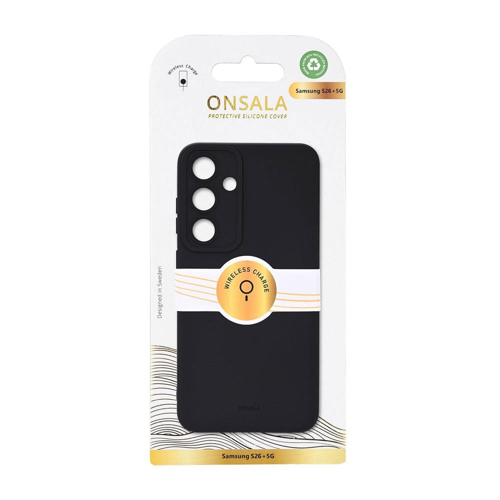 Samsung Galaxy S26+ (Plus) Onsala Silikon Skal - MagSafe Kompatibel - Svart
