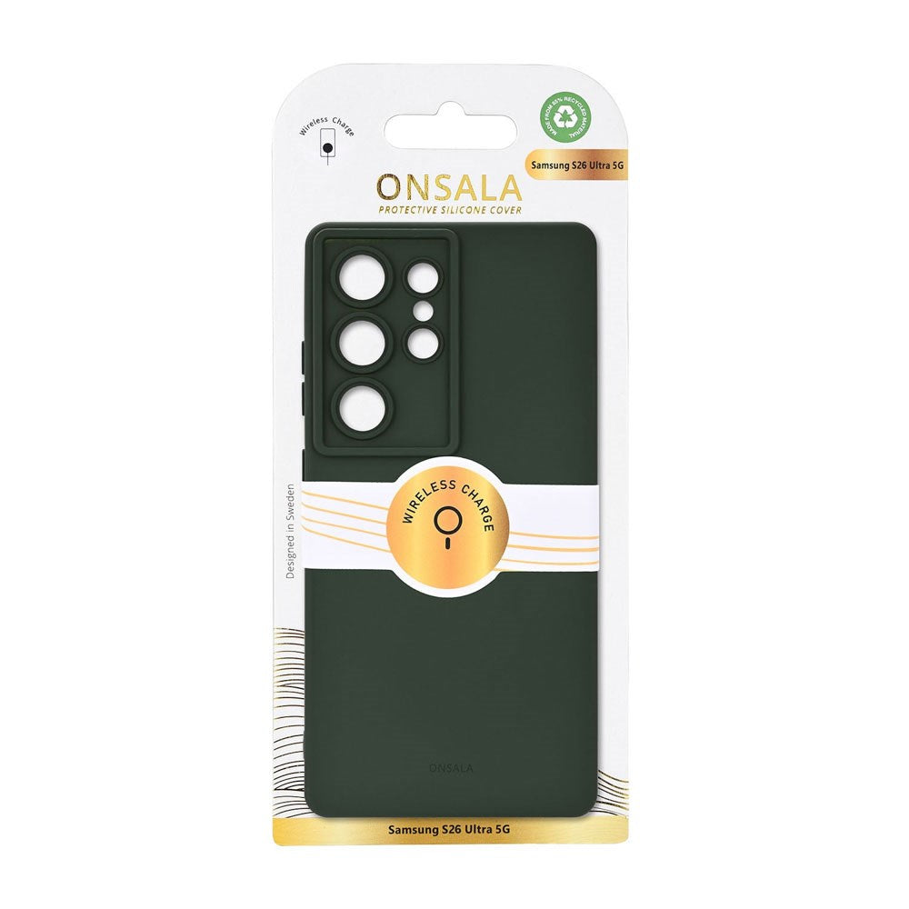 Samsung Galaxy S26 Ultra Onsala Silikon Skal - MagSafe Kompatibel - Olive Green