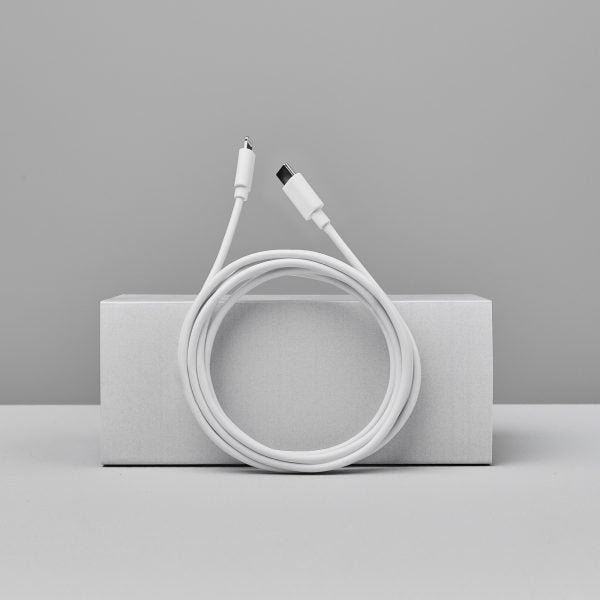 Smartline (3A/15W) USB-C till Lightning Cable 2 m. - Vit