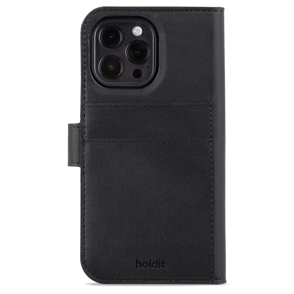 Holdit iPhone 15 Pro Wallet Case Magnet Plus - Plånboksfodral - Black