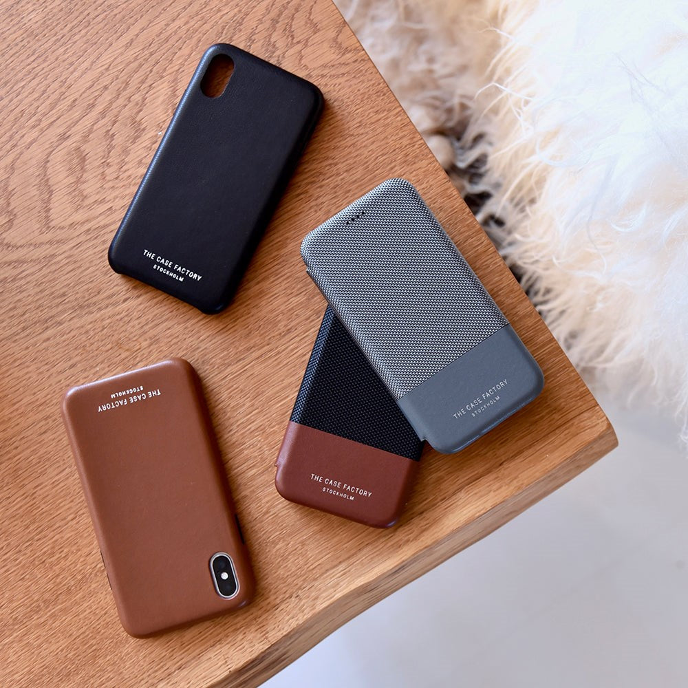 iPhone X / XS TCF - The Case Factory - Wallet Case Tech Grey