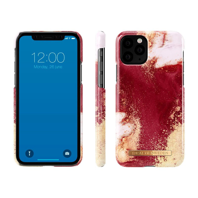 iDeal of Sweden iPhone 11 Pro Fashion Skal - Burgundy Marble