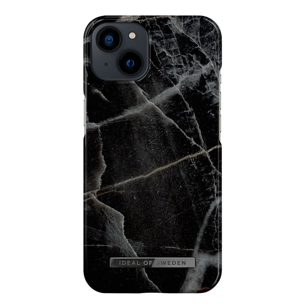 iPhone 14/13 iDeal Of Sweden Fashion Skal - MagSafe-kompatibelt - Black Thunder Marble