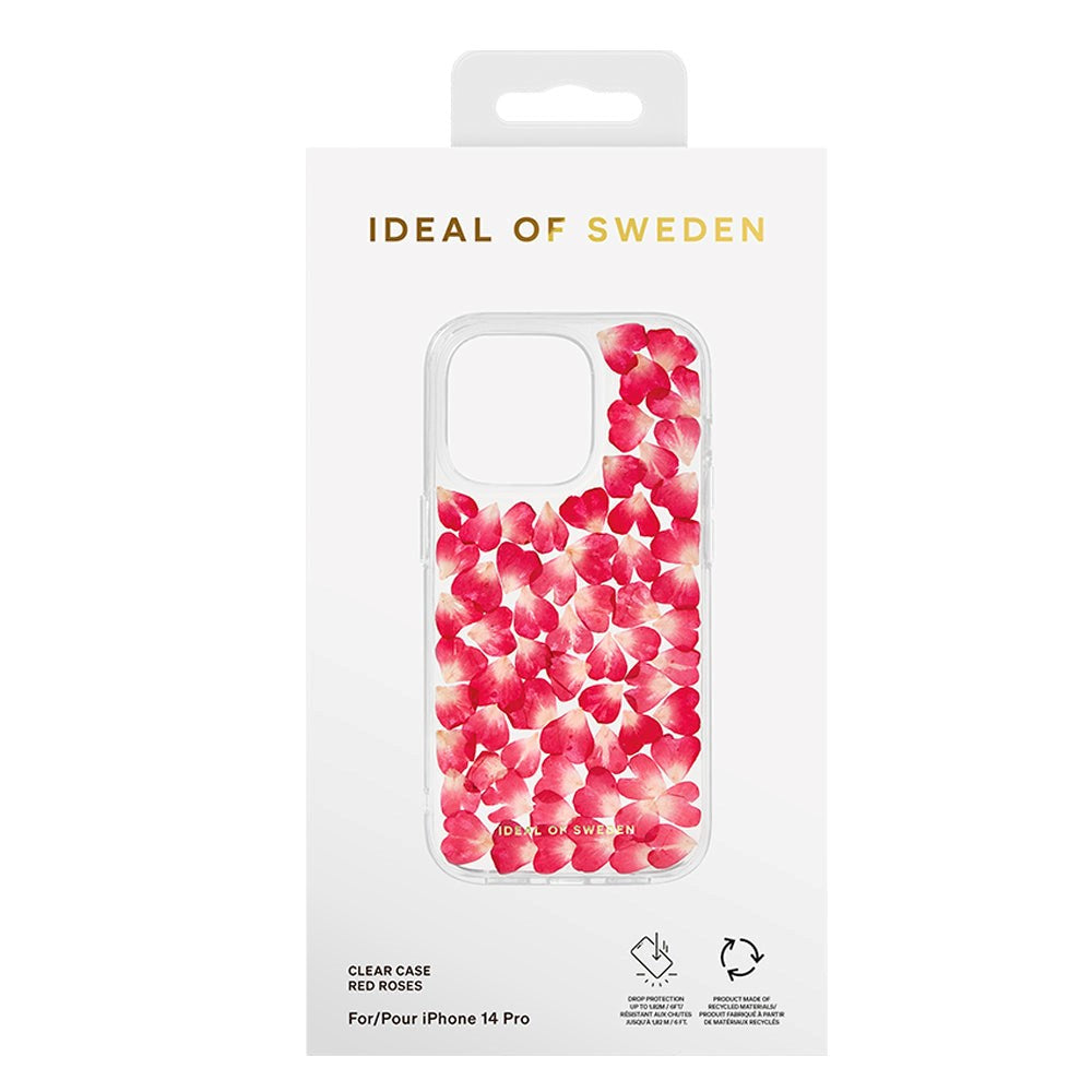 iPhone 14 Pro iDeal Of Sweden Clear Skal - Red Roses