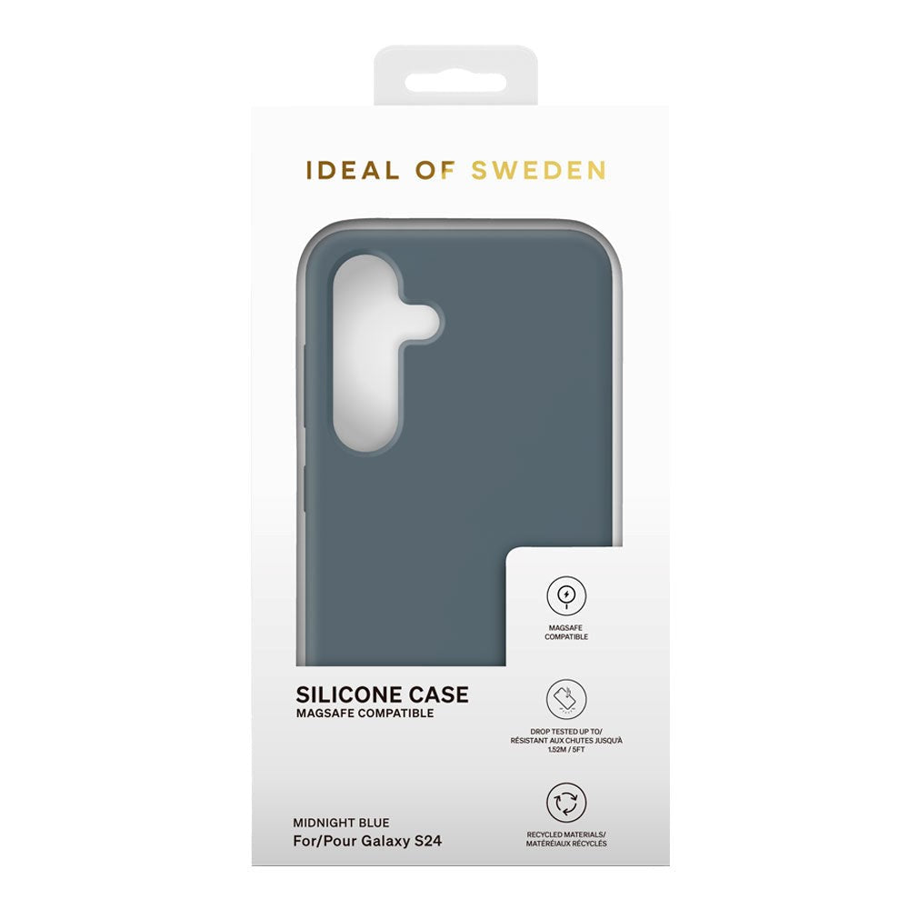 Samsung Galaxy S24 / S25 iDeal Of Sweden Silicone Skal - MagSafe-Kompatibelt - Midnight Blue