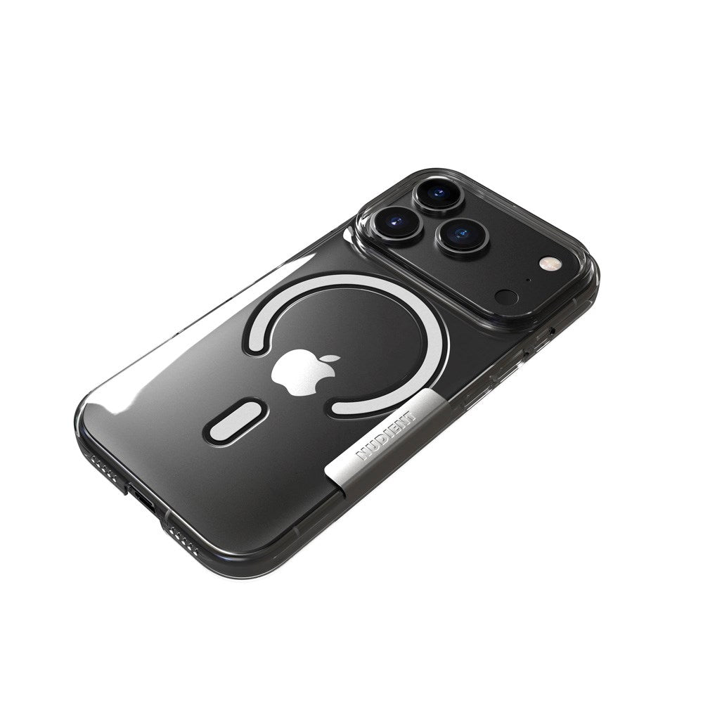 Nudient Thin Case iPhone 17 Pro Skal - MagSafe Kompatibel - Transparent