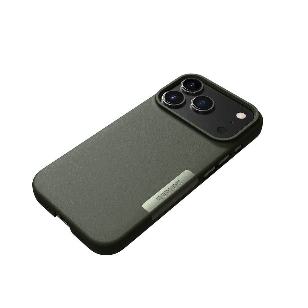 Nudient Thin Case iPhone 17 Pro Skal - MagSafe Kompatibel - Pine Green