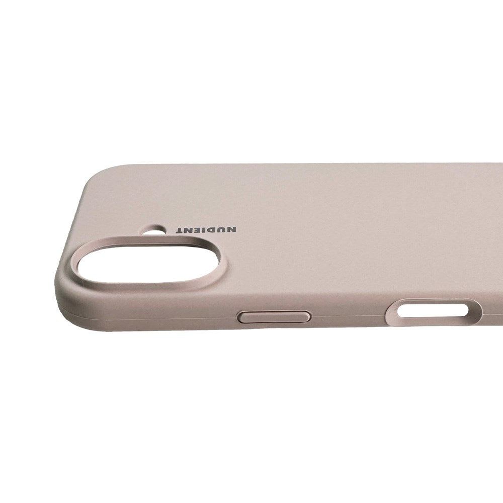 Nudient iPhone 16 Base Silikon Skal - Stone Beige