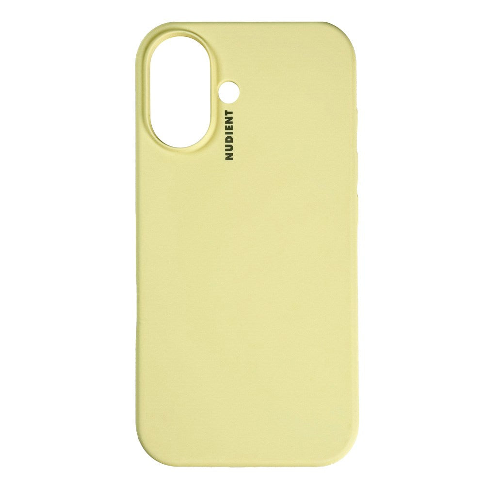 Nudient iPhone 16 Base Silikon Skal - Pale Yellow