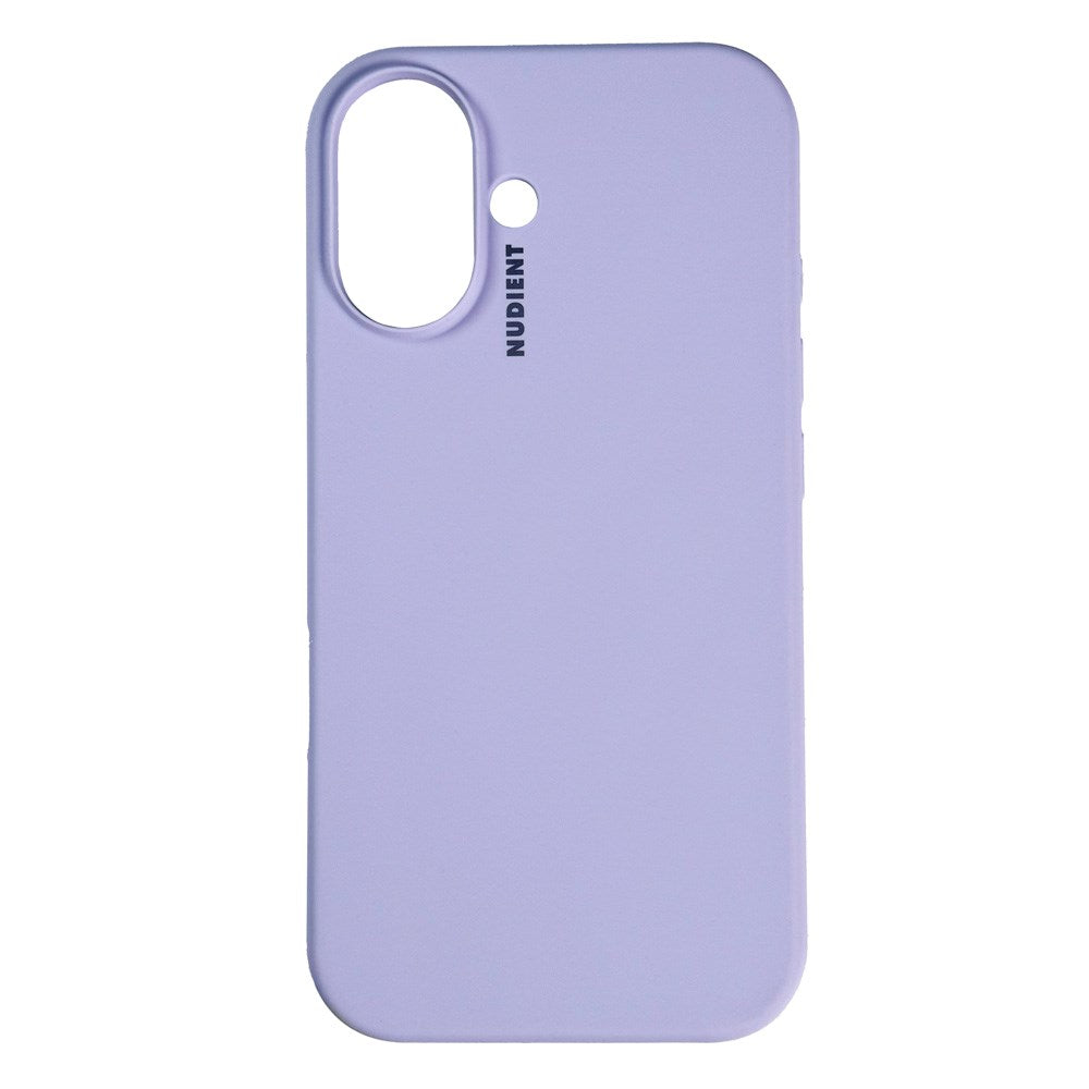 Nudient iPhone 16 Base Silikon Skal - Soft Purple