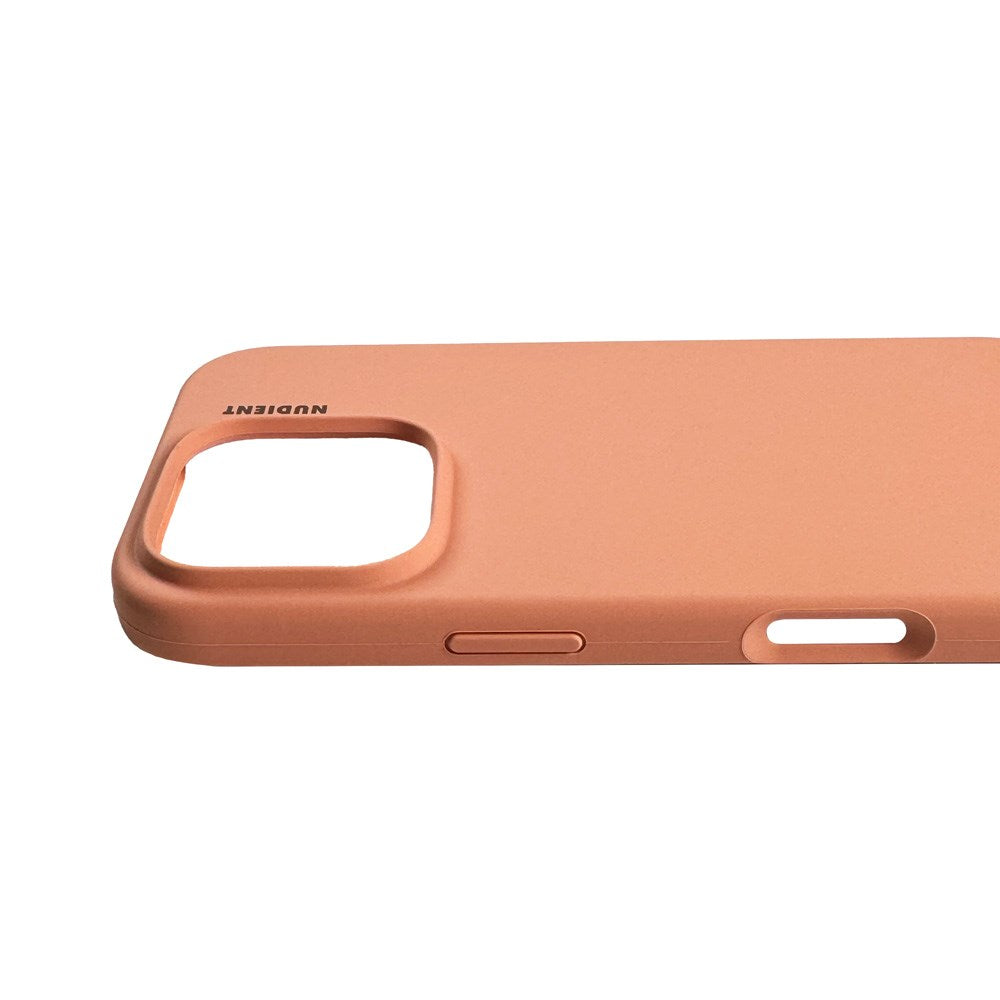 Nudient iPhone 16 Pro Base Silikon Skal - Peach Orange