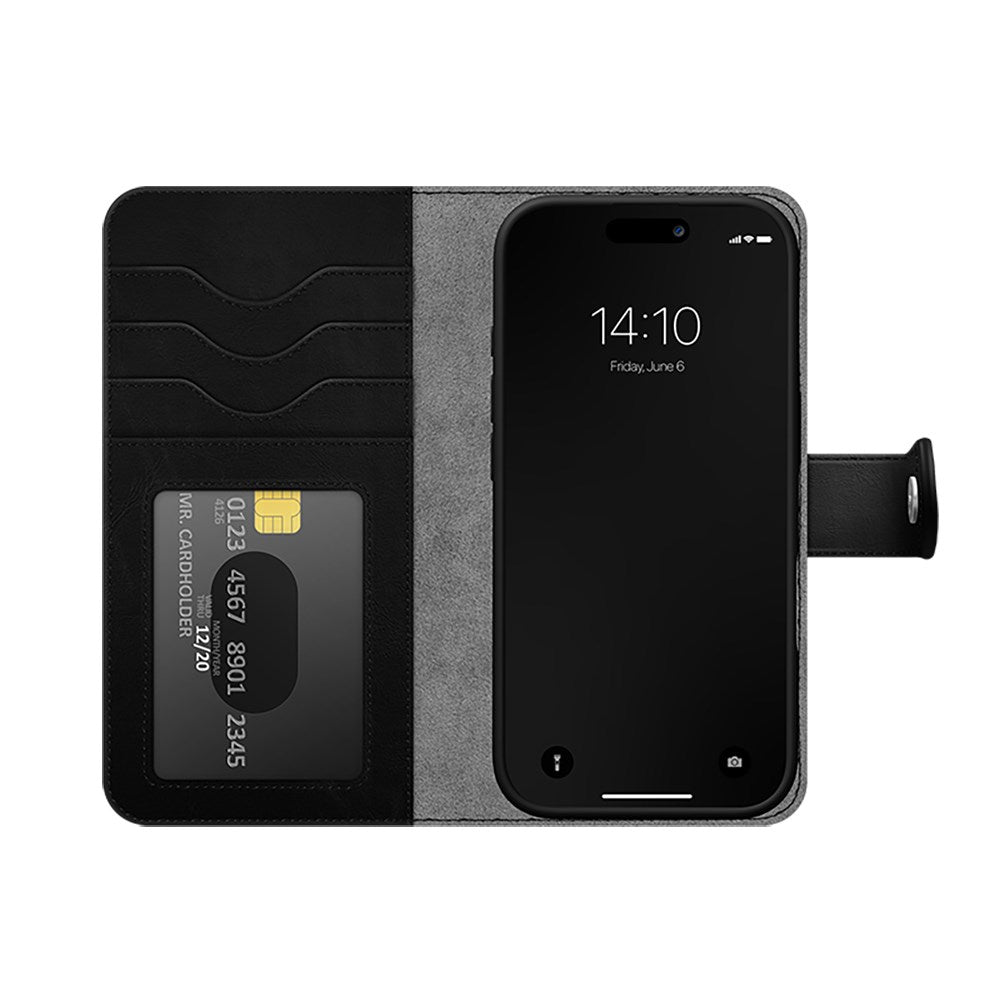 iPhone 16 Plus iDeal Of Sweden Magnet Wallet+ Plånboksfodral - Black