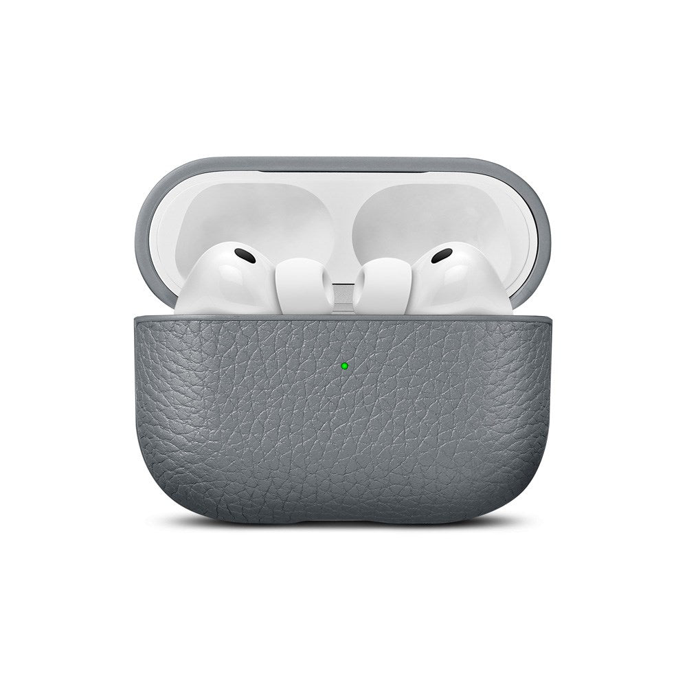 WOOLNUT Apple AirPods Pro (3. gen.) Äkta Läder Skal - Grå