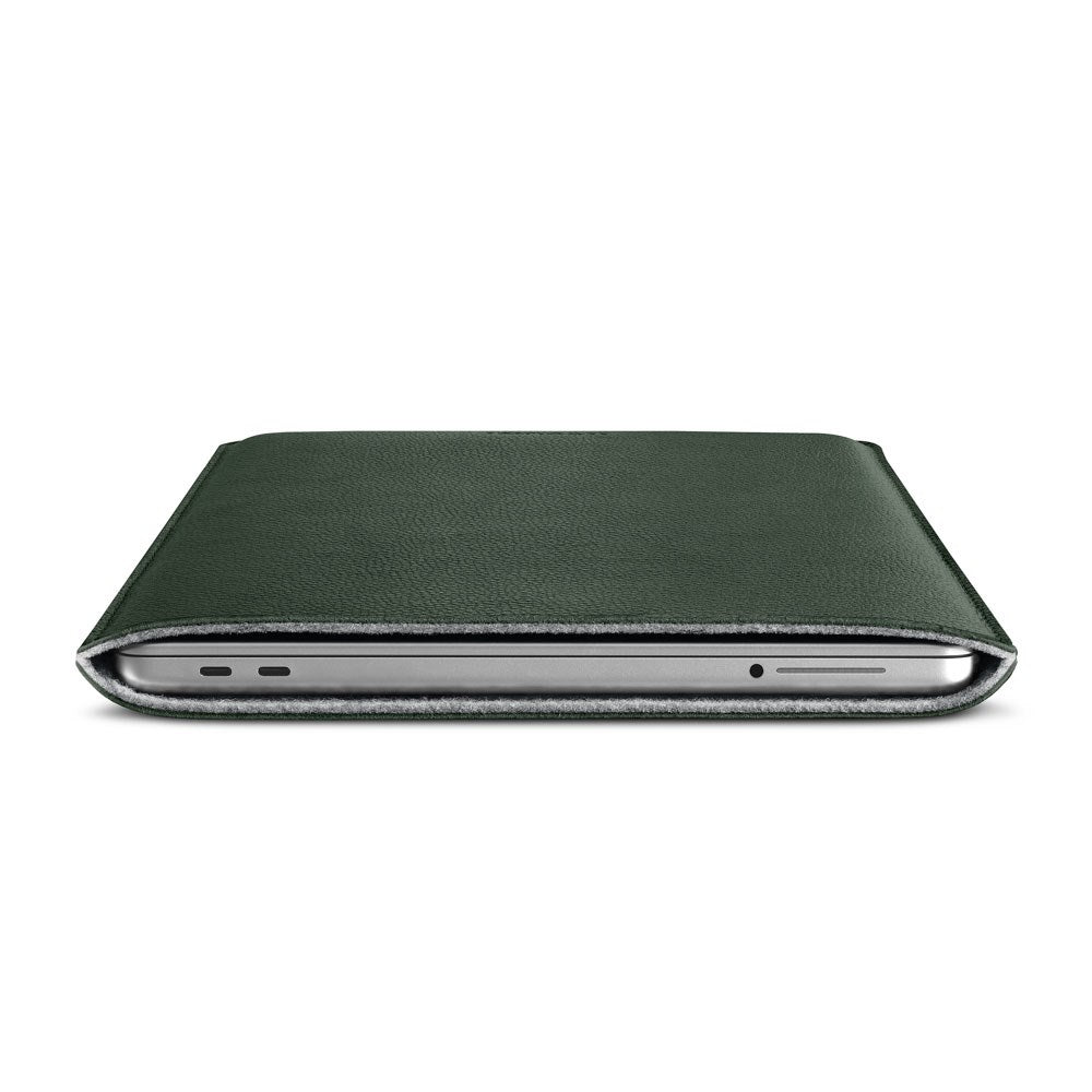 MacBook Neo 13 A18 Pro (2026) Woolnut Leather Sleeve - Grön