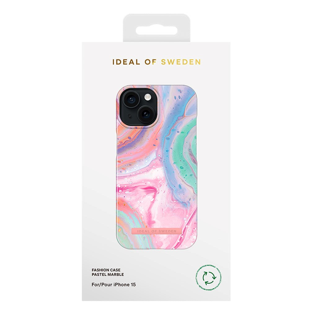 iPhone 15 iDeal Of Sweden Fashion Skal - Pastel Marble