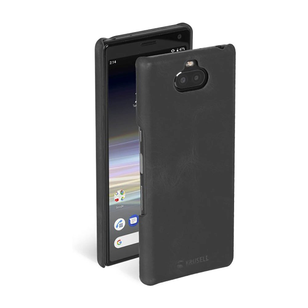 Krusell Sunne Case Sony Xperia 10 Läderfodral - Svart