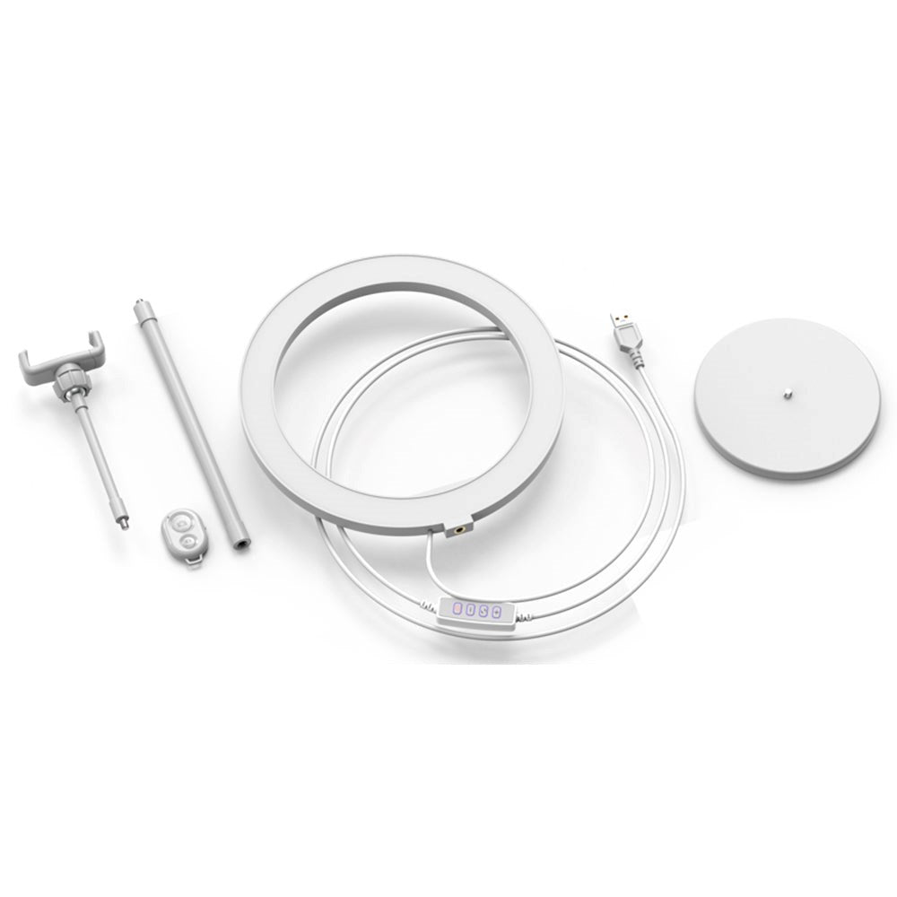 Digipower My Story 10" Ring Light med Fjärrkontroll & Mobilhållare - Vit