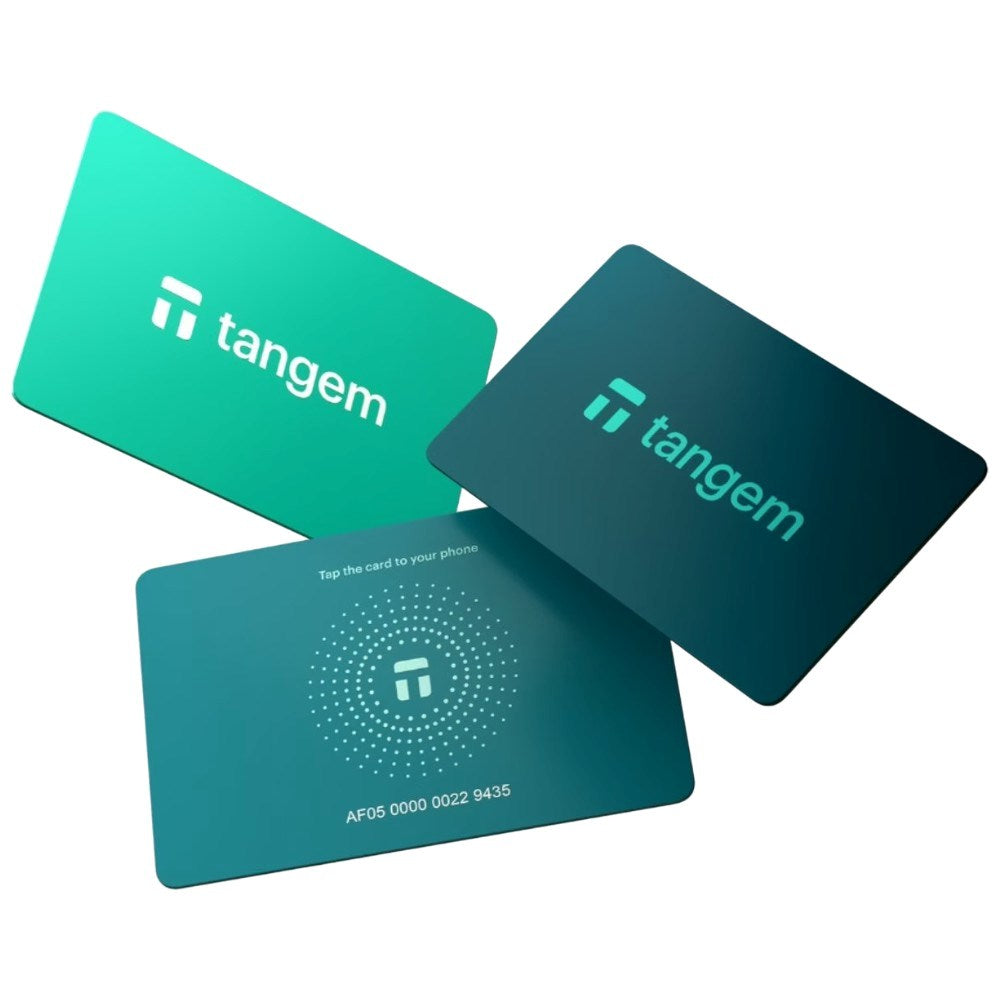 Tangem Wallet Card - 3 st - Electric Sea