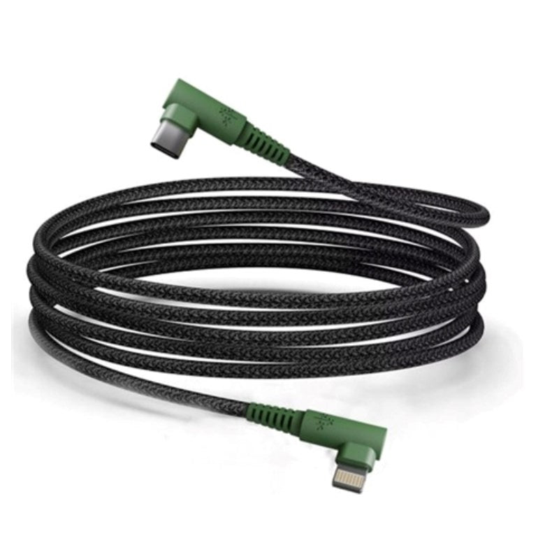 Hune Hiedra USB-C till Lightning Kabel med Vinklad Kontakt - 1,2 m - Grön