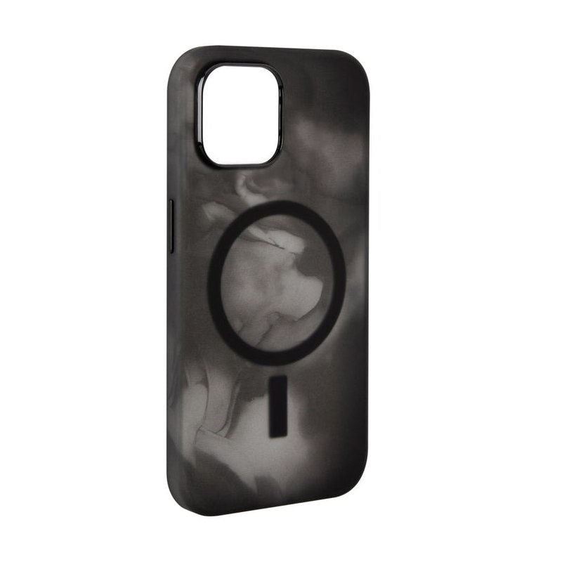 iPhone 15 Pro Puro AQUA Flexibelt Plast Skal - MagSafe Kompatibelt - Svart