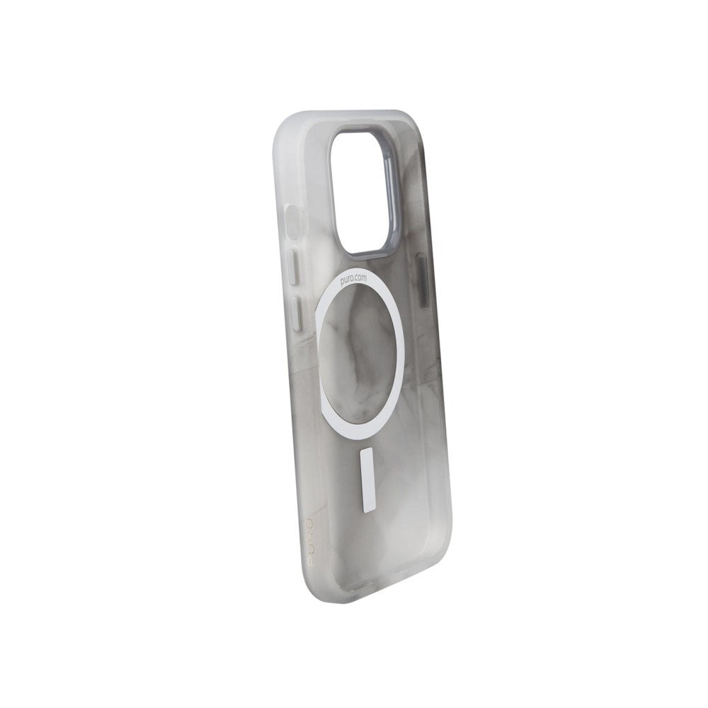 iPhone 15 Pro Max Puro AQUA Flexibelt Plast Skal - MagSafe Kompatibelt - Grå