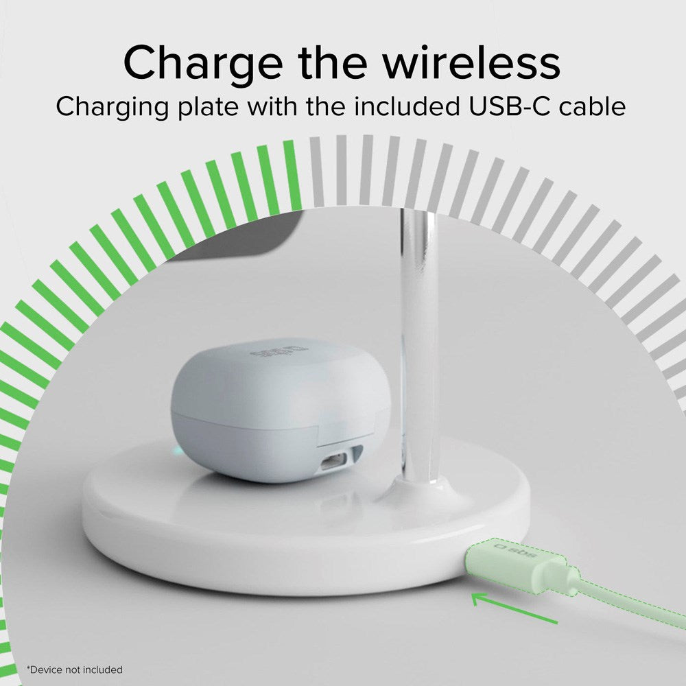 SBS Qi2 2-i-1 Magnetisk Trådlös Laddare - MagSafe Kompatibel - Vit